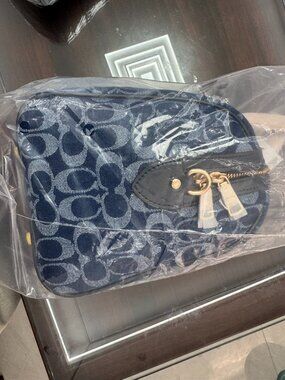 Coach Rowan Satchel Bag In Signature Denim Canvas NWT CY699